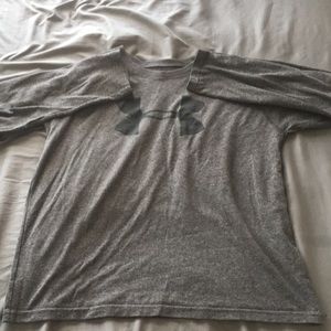 Grey under armor long sleeve